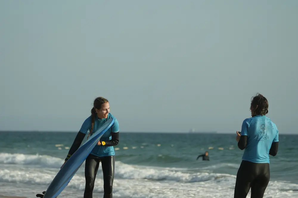 The Yogi Surfer crew in Taghazout Bay, Morocco